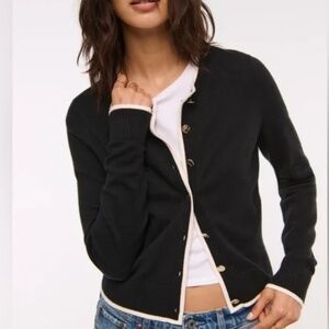 Abercrombie Shrunken Crew Cardigan - L